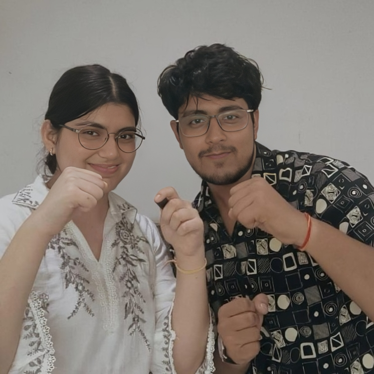 Dhruvi Mittal and Raghav Sachdev - Founders of Shudveta IT Solutions, leading AI and automation experts in Delhi